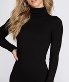 Chic Turtleneck Sweater Dress