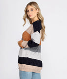 Colorblock Chenille Caridgan