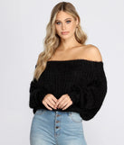 Knit Off The Shoulder Sweater