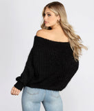 Knit Off The Shoulder Sweater