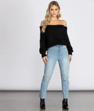 Knit Off The Shoulder Sweater
