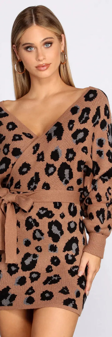 Feline Fierce Sweater Dress