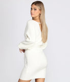 Can't V Bothered Sweater Dress