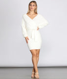 Can't V Bothered Sweater Dress