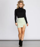 Ribbed Knit Turtleneck Top