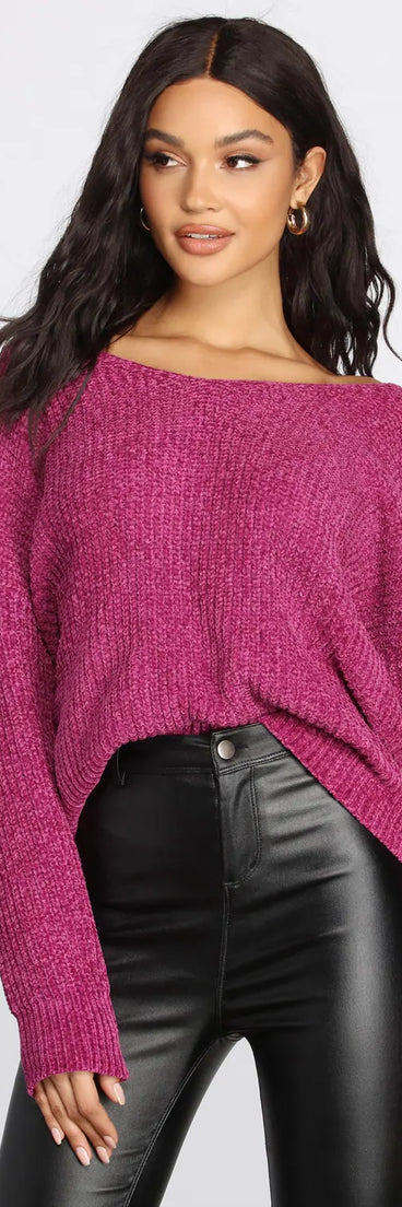 Don't Get It Twisted Chenille Sweater