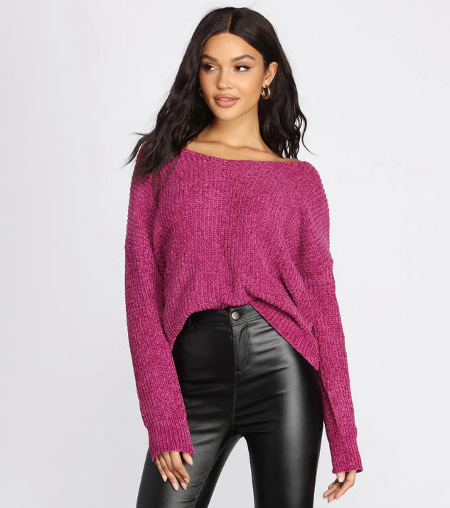 Don't Get It Twisted Chenille Sweater