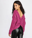 Don't Get It Twisted Chenille Sweater