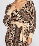 Snake You Out Sweater Dress