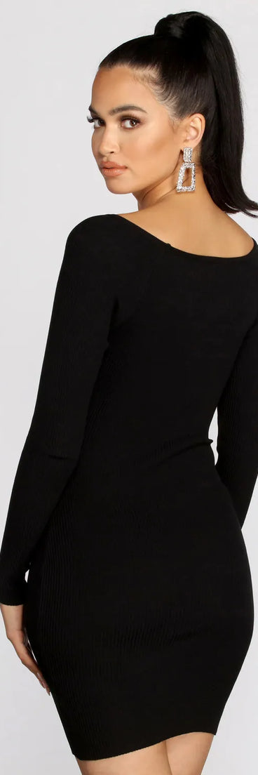 Just A Lil' Knit Mini Dress