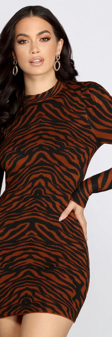 Stripe A Pose Sweater Dress