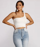 One Shoulder Wonder Crop Top