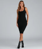 Allure Them All Scoop Neck Tank Midi Dress