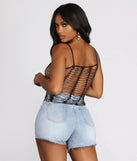 Effortlessly Embellished Net Top