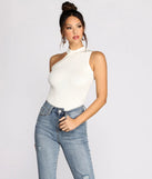 All The Looks Asymmetric Ribbed Top