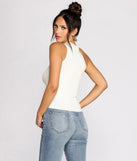 All The Looks Asymmetric Ribbed Top