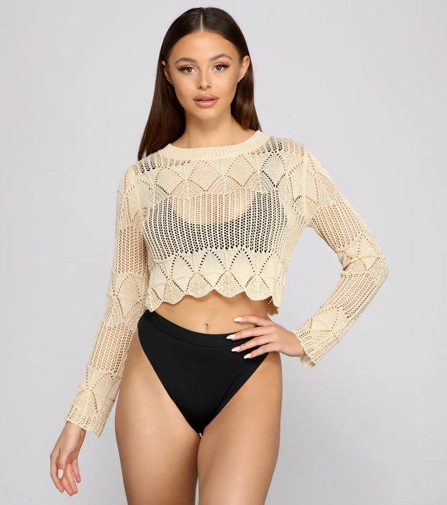 Flawlessly Fab Crochet Crop Top