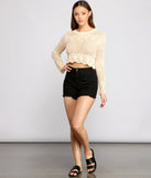 Flawlessly Fab Crochet Crop Top