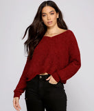 Casually Chic Twist Back Chenille Sweater