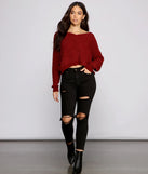 Casually Chic Twist Back Chenille Sweater