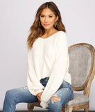 Cozy On Up Knot Back Sweater