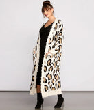 Stylishly Spotted Leopard Print Duster