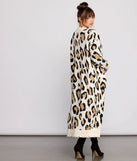 Stylishly Spotted Leopard Print Duster