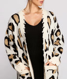 Stylishly Spotted Leopard Print Duster