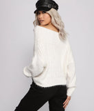Cozy Eyelash Knit Off The Shoulder Sweater