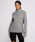 So Chic Surplice Open Back Sweater