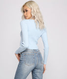 Trendy Girl Ribbed Knit Crop Top