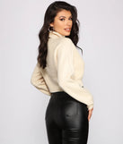 Basic Ribbed Knit Turtle Neck Sweater