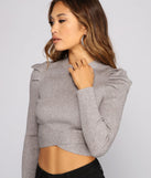 Puff Sleeve Perfection Crop Top