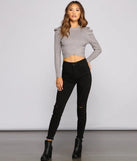 Puff Sleeve Perfection Crop Top