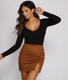 Layer Up Basic Ribbed Knit Bodysuit
