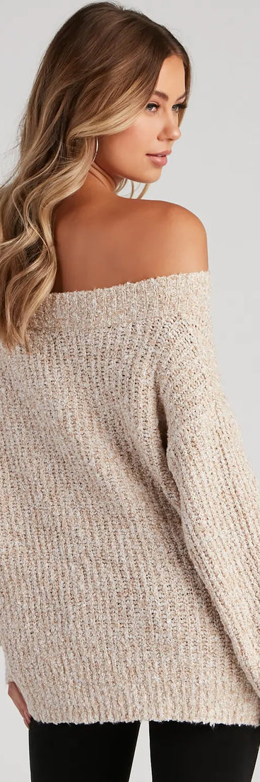 So Cozy Off-The-Shoulder Sweater