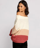 Chic Colorblock Knit Sweater