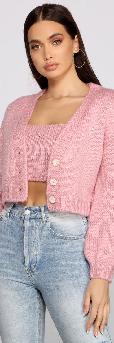 Cute And Chic Sweater Knit Cardigan