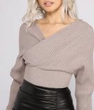 Doll It Up Open Back Ribbed Sweater