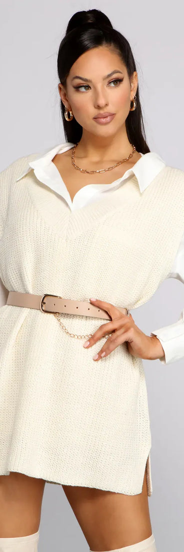 Trendy Babe Oversized Sweater Vest