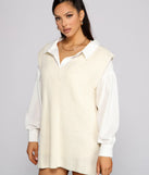 Trendy Babe Oversized Sweater Vest