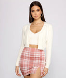 Chic Trendsetter Cropped Cardigan