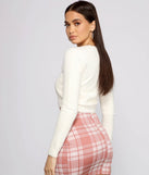 Chic Trendsetter Cropped Cardigan
