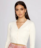 Chic Trendsetter Cropped Cardigan