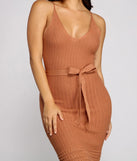 Casual Day Crochet Knit Midi Dress