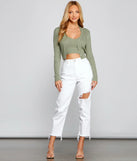 Basic Ribbed Knit Cropped Halter Top