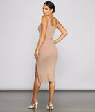 The One Ribbed Knit Midi Dress