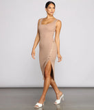 The One Ribbed Knit Midi Dress