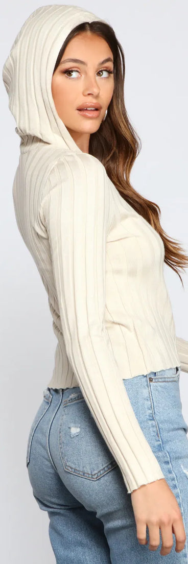 Keeping Knit Real Ribbed Knit Cardigan