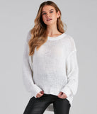 Effortless Chic Open Back Sweater
